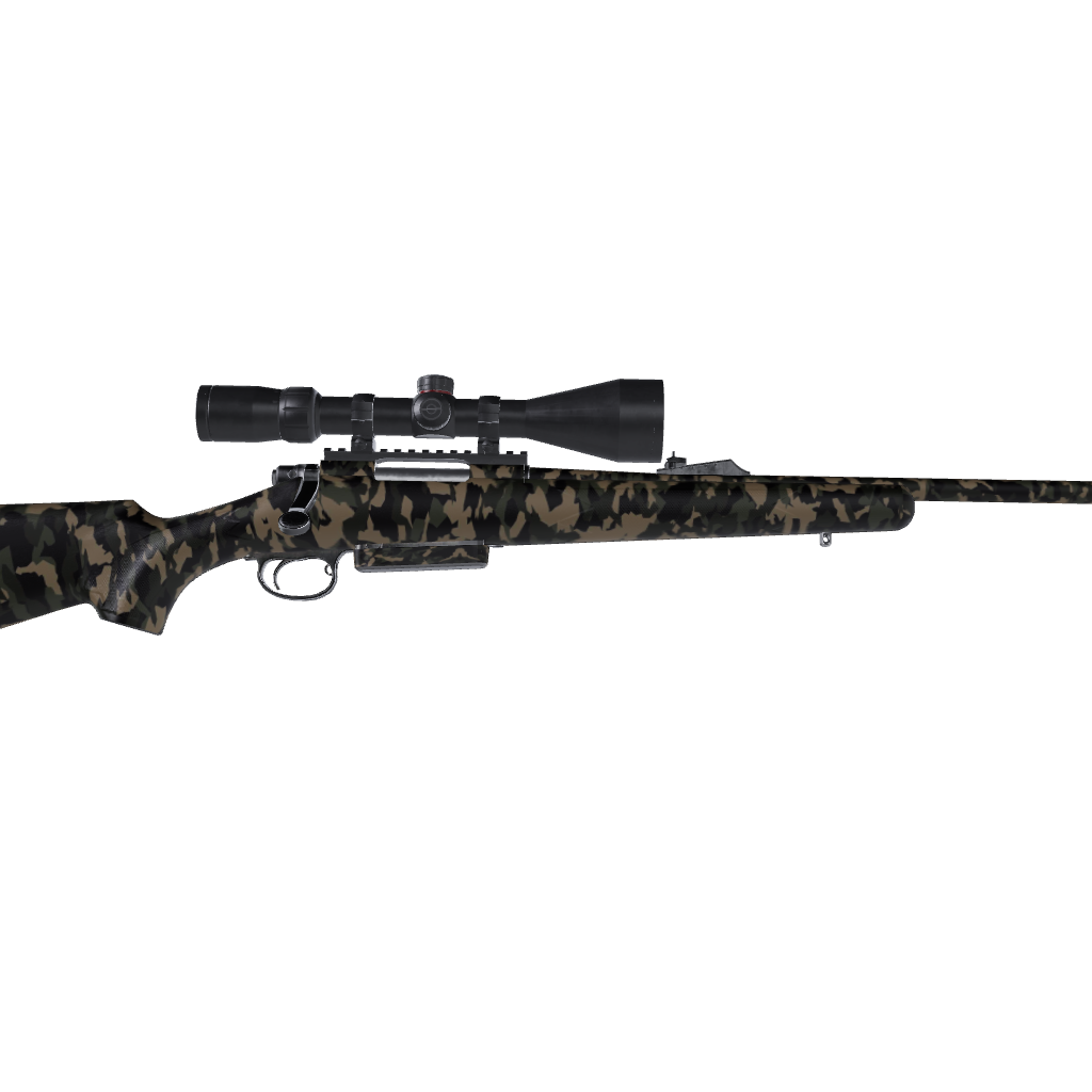 Rifle Erratic Militant Green Camo Gun Skin Vinyl Wrap