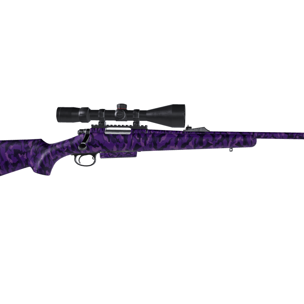 Rifle Ragged Elite Purple Camo Gun Skin Vinyl Wrap