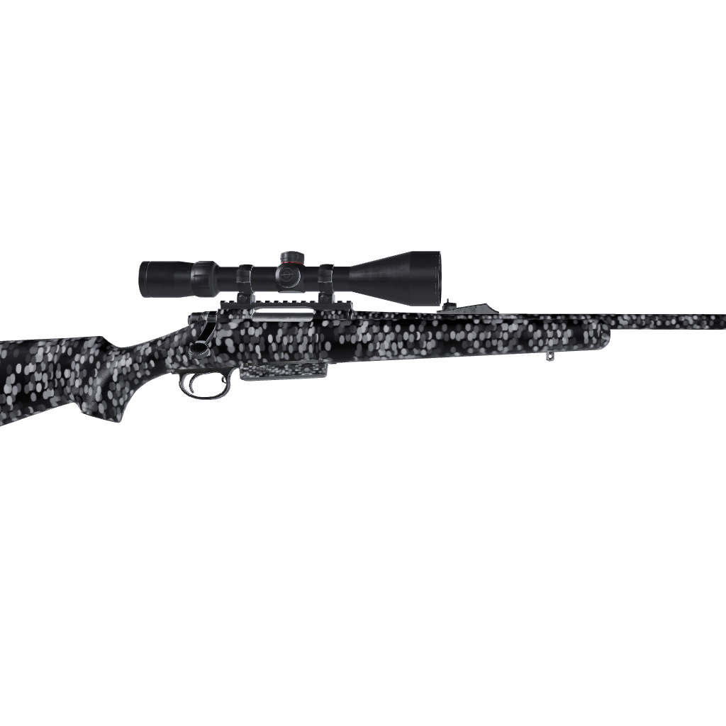 Rifle Eclipse Camo Grayscale Gun Skin Vinyl Wrap