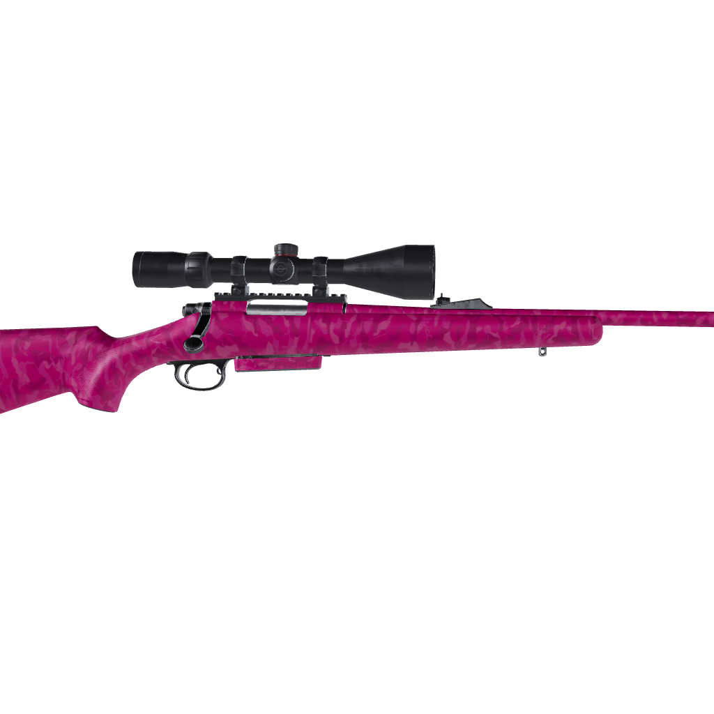 Rifle Ragged Elite Magenta Camo Gun Skin Vinyl Wrap