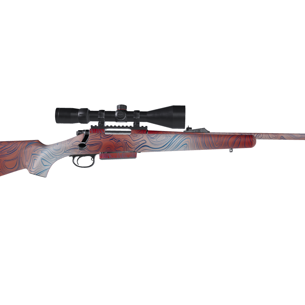 Rifle Damascus Patriot Gun Skin Vinyl Wrap