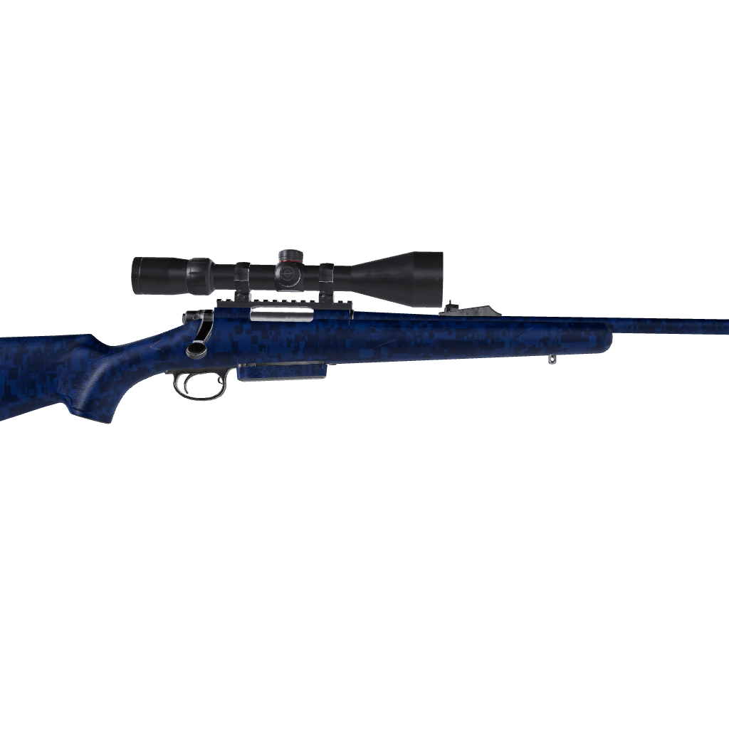 Rifle Digital Elite Blue Camo Gun Skin Vinyl Wrap