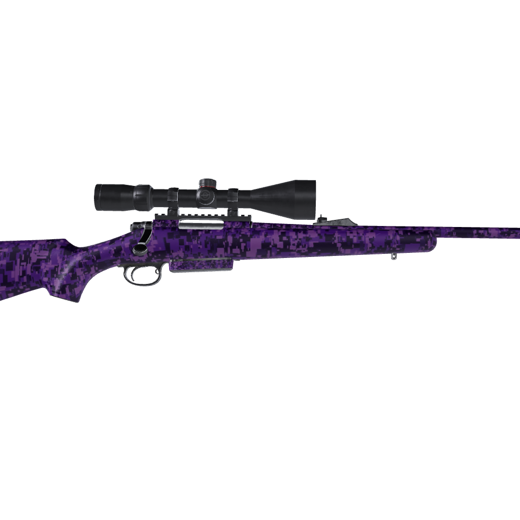 Rifle Digital Elite Purple Camo Gun Skin Vinyl Wrap