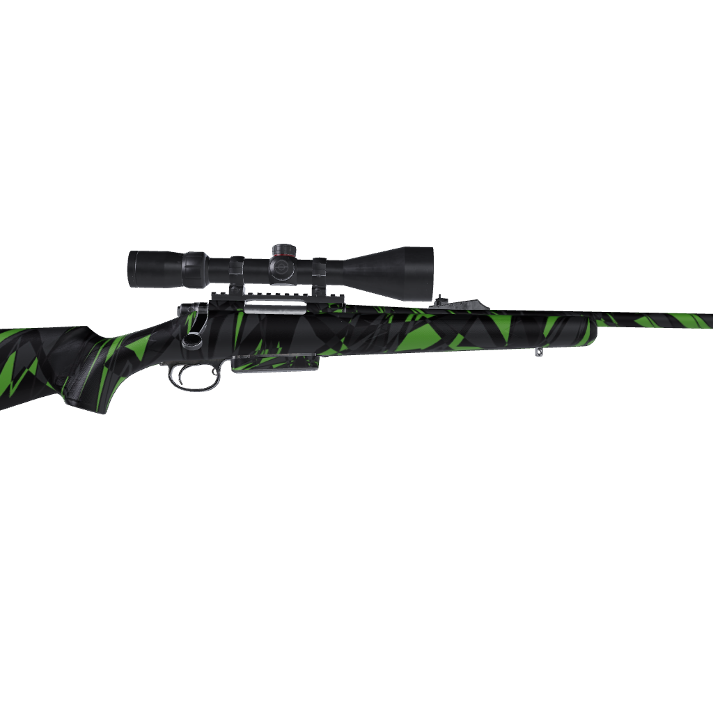 Rifle Sharp Metro Green Camo Gun Skin Vinyl Wrap