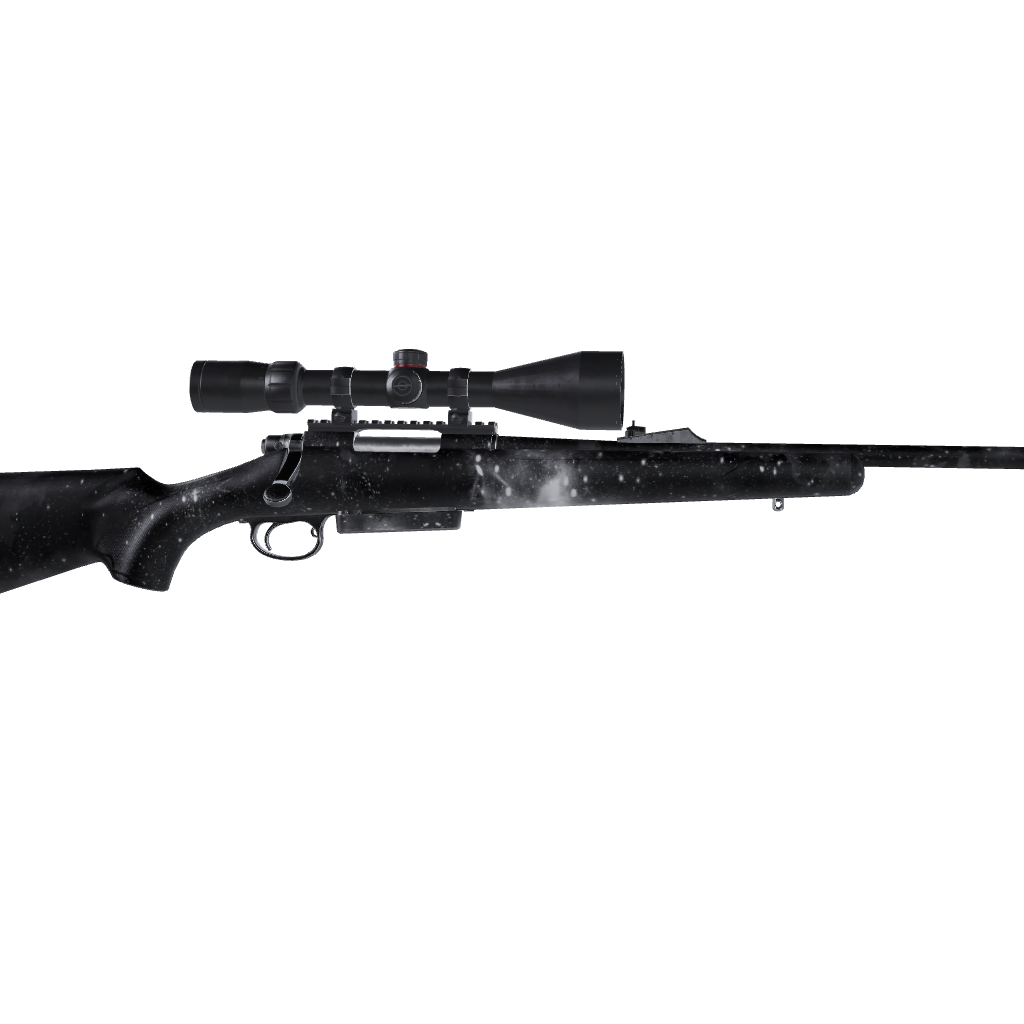 Rifle Galaxy Grey Gun Skin Vinyl Wrap