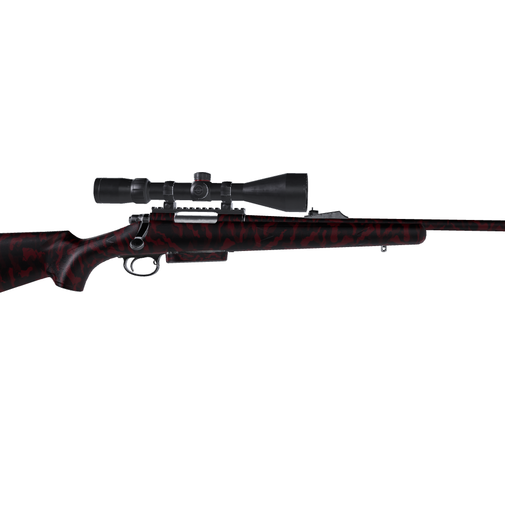 Rifle Ragged Vampire Red Camo Gun Skin Vinyl Wrap