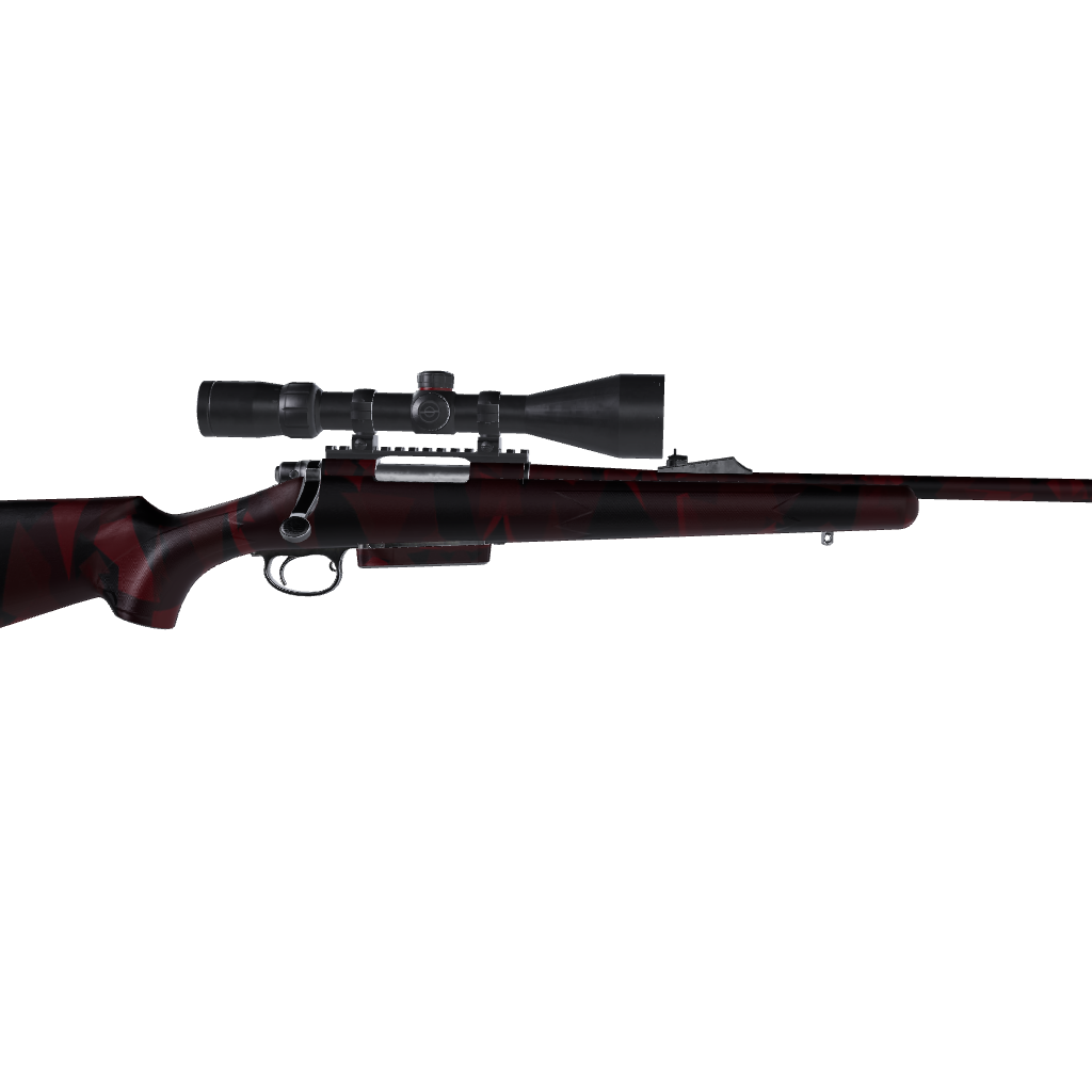 Rifle Shattered Vampire Red Camo Gun Skin Vinyl Wrap