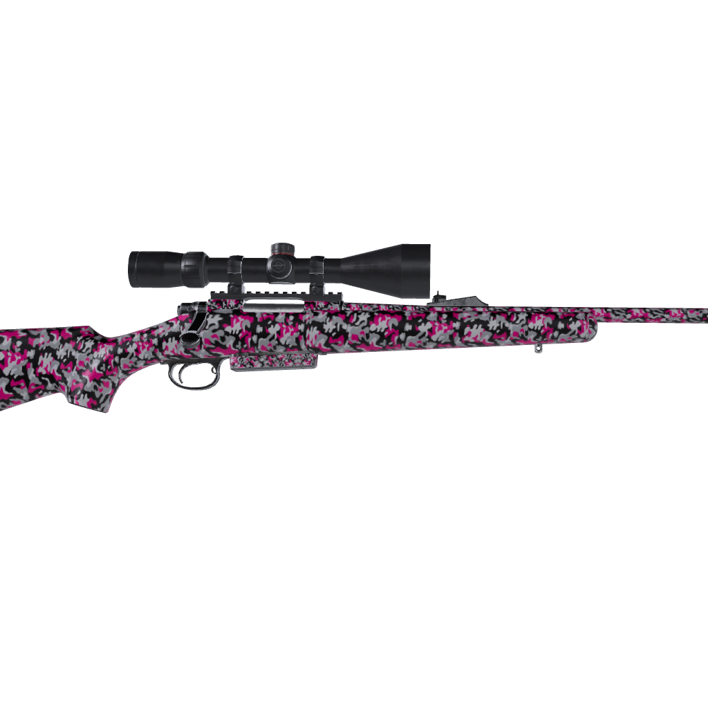 Rifle Classic Magenta Tiger Camo Gun Skin Vinyl Wrap