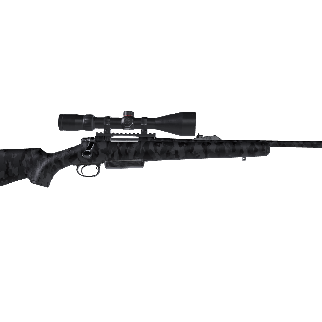 Rifle Cumulus Elite Black Camo Gun Skin Vinyl Wrap