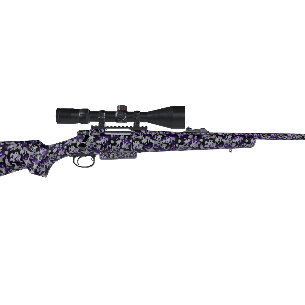 Rifle Classic Purple Tiger Camo Gun Skin Vinyl Wrap