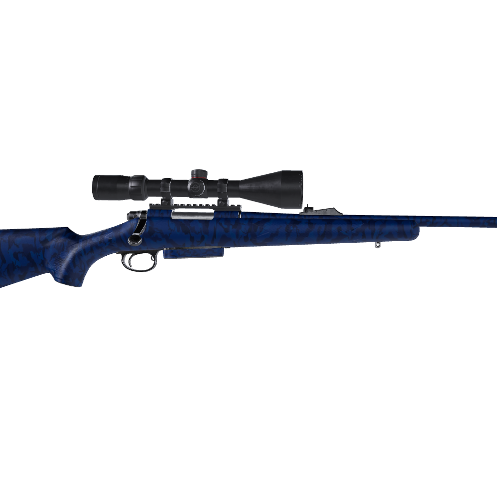 Rifle Ragged Elite Blue Camo Gun Skin Vinyl Wrap