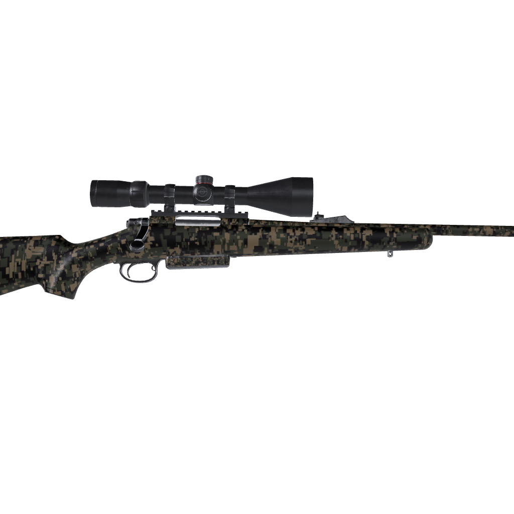 Rifle Digital Militant Blood Camo Gun Skin Vinyl Wrap