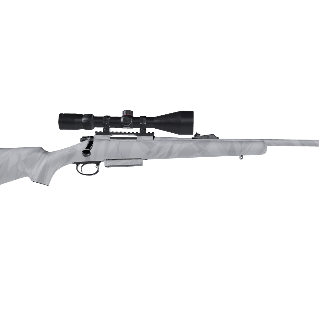 Rifle Sharp Elite White Camo Gun Skin Vinyl Wrap