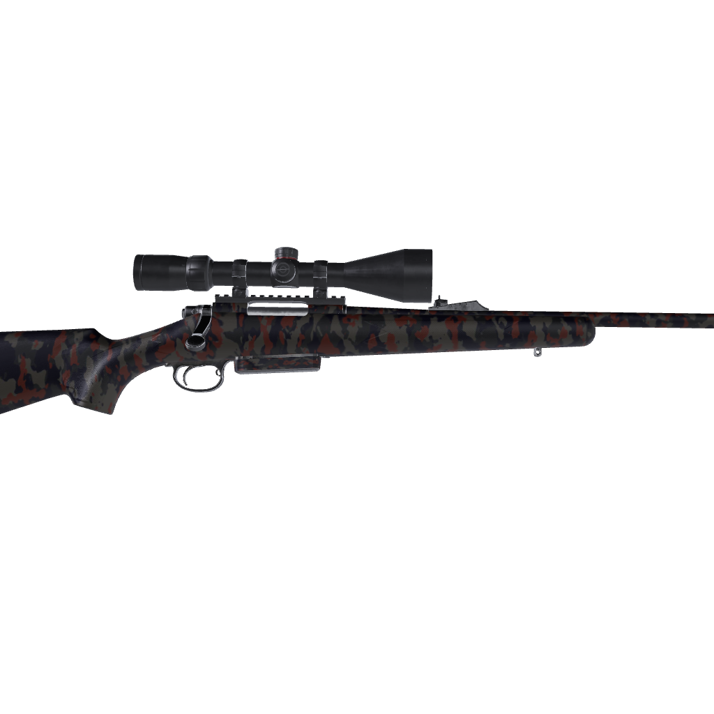 Rifle Cumulus Blue Copper Camo Gun Skin Vinyl Wrap