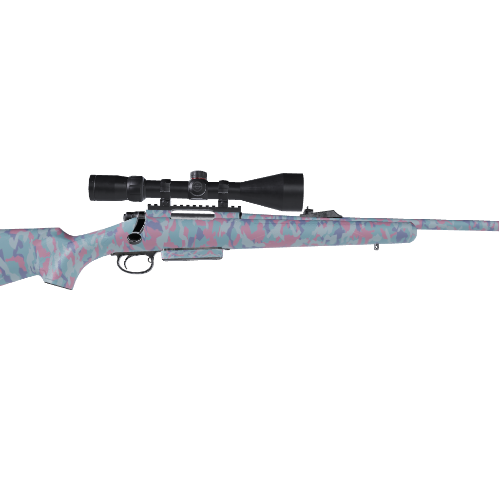 Rifle Erratic Cotton Candy Camo Gun Skin Vinyl Wrap