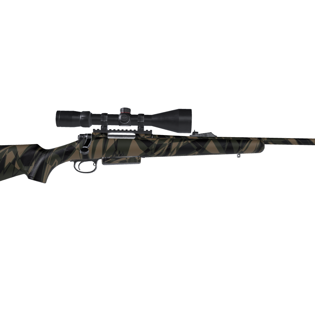 Rifle Sharp Militant Charcoal Camo Gun Skin Vinyl Wrap