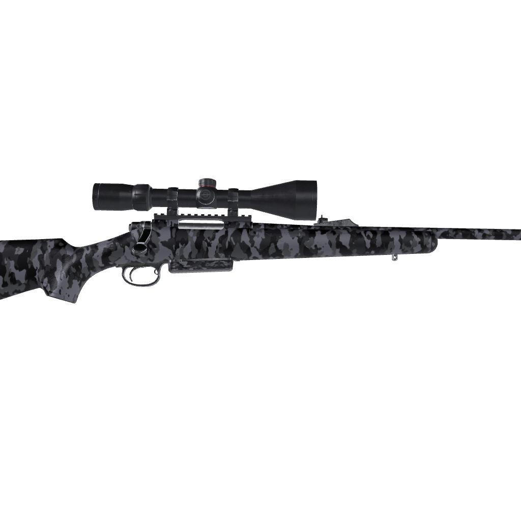 Rifle Cumulus Midnight Camo Gun Skin Vinyl Wrap