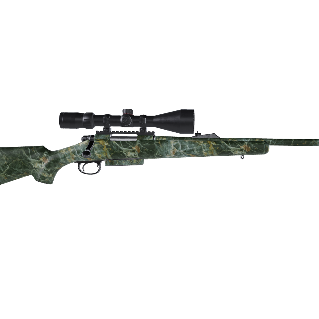 Rifle Stone Uba Tuba Green Marble Gun Skin Vinyl Wrap