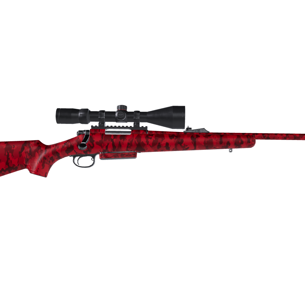 Rifle Cumulus Elite Red Camo Gun Skin Vinyl Wrap