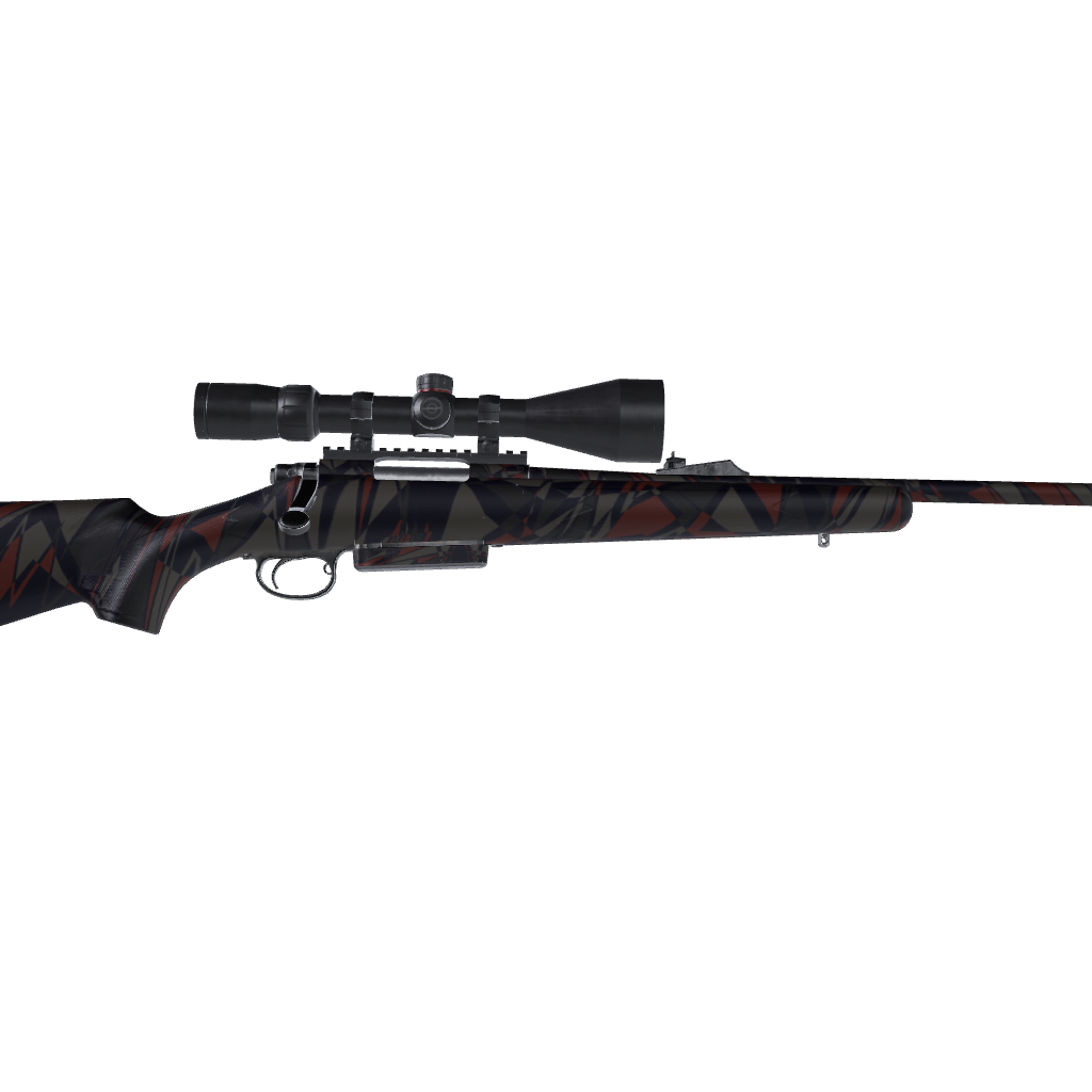 Rifle Sharp Blue Copper Camo Gun Skin Vinyl Wrap