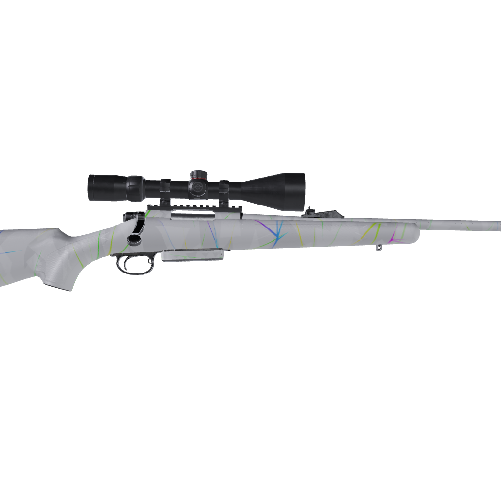 Rifle Shattered Laser Elite White Volume Gun Skin Vinyl Wrap