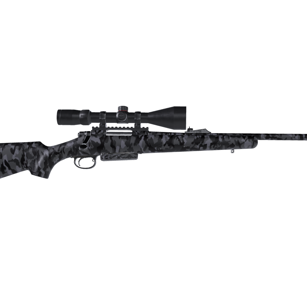 Rifle Erratic Midnight Camo Gun Skin Vinyl Wrap