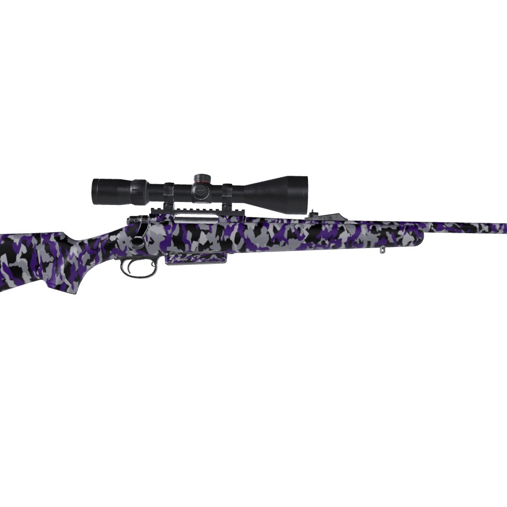 Rifle Erratic Purple Tiger Camo Gun Skin Vinyl Wrap