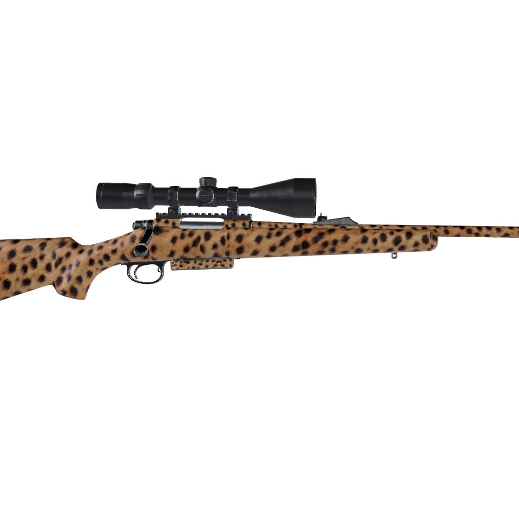 Rifle Animal Print Cheetah Gun Skin Vinyl Wrap