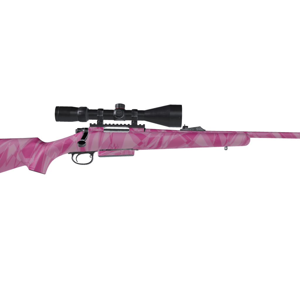 Rifle Sharp Elite Pink Camo Gun Skin Vinyl Wrap