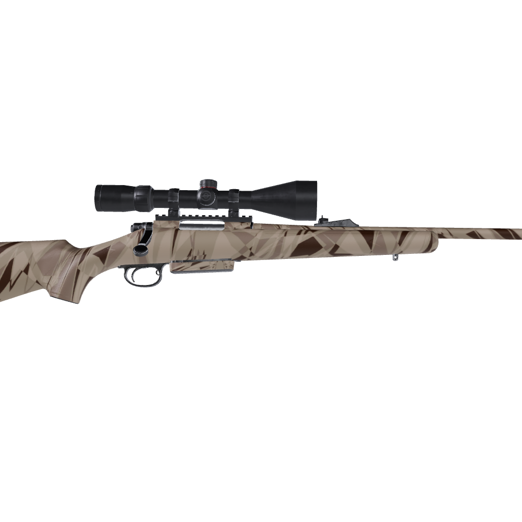 Rifle Sharp Desert Camo Gun Skin Vinyl Wrap