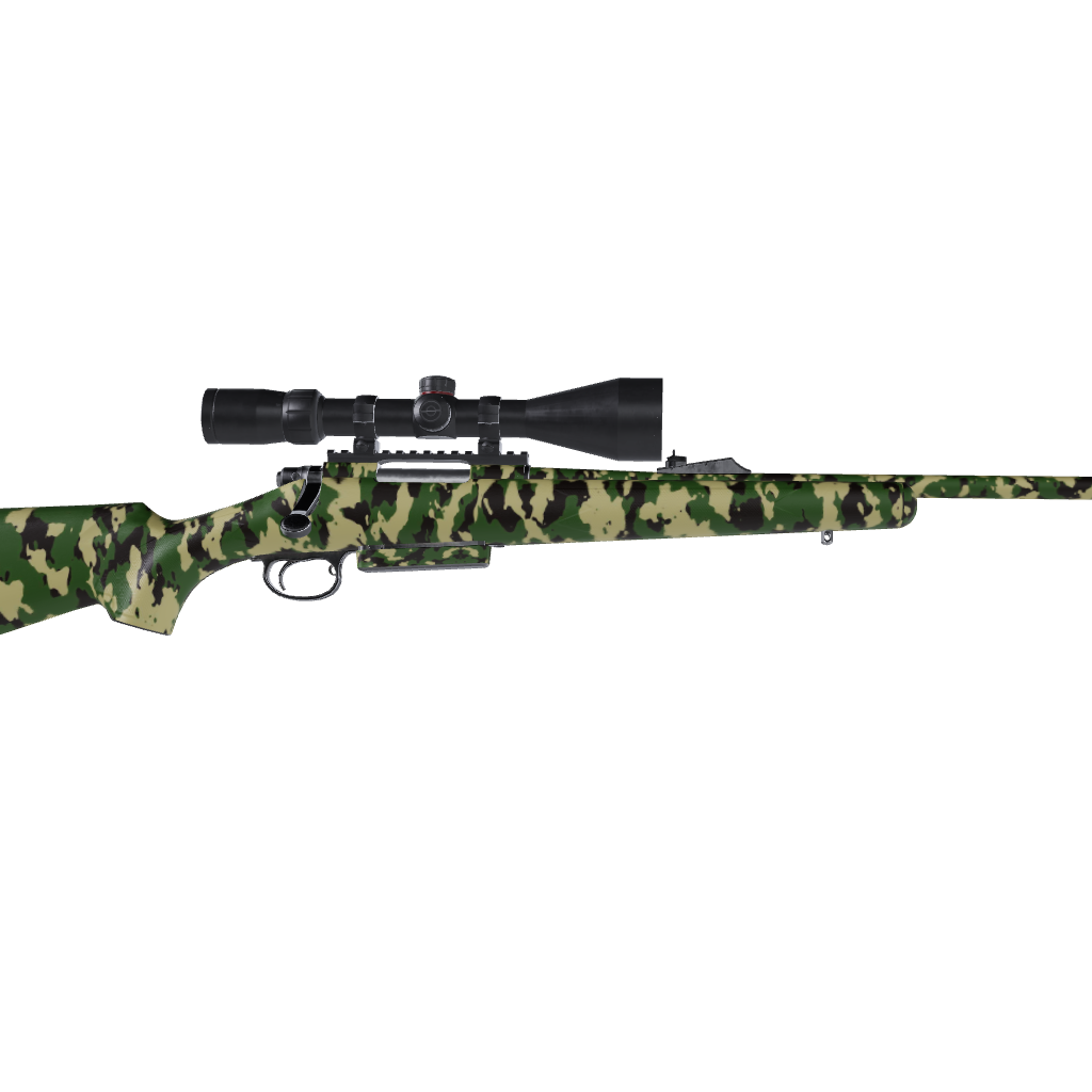 Rifle Cumulus Jungle Camo Gun Skin Vinyl Wrap