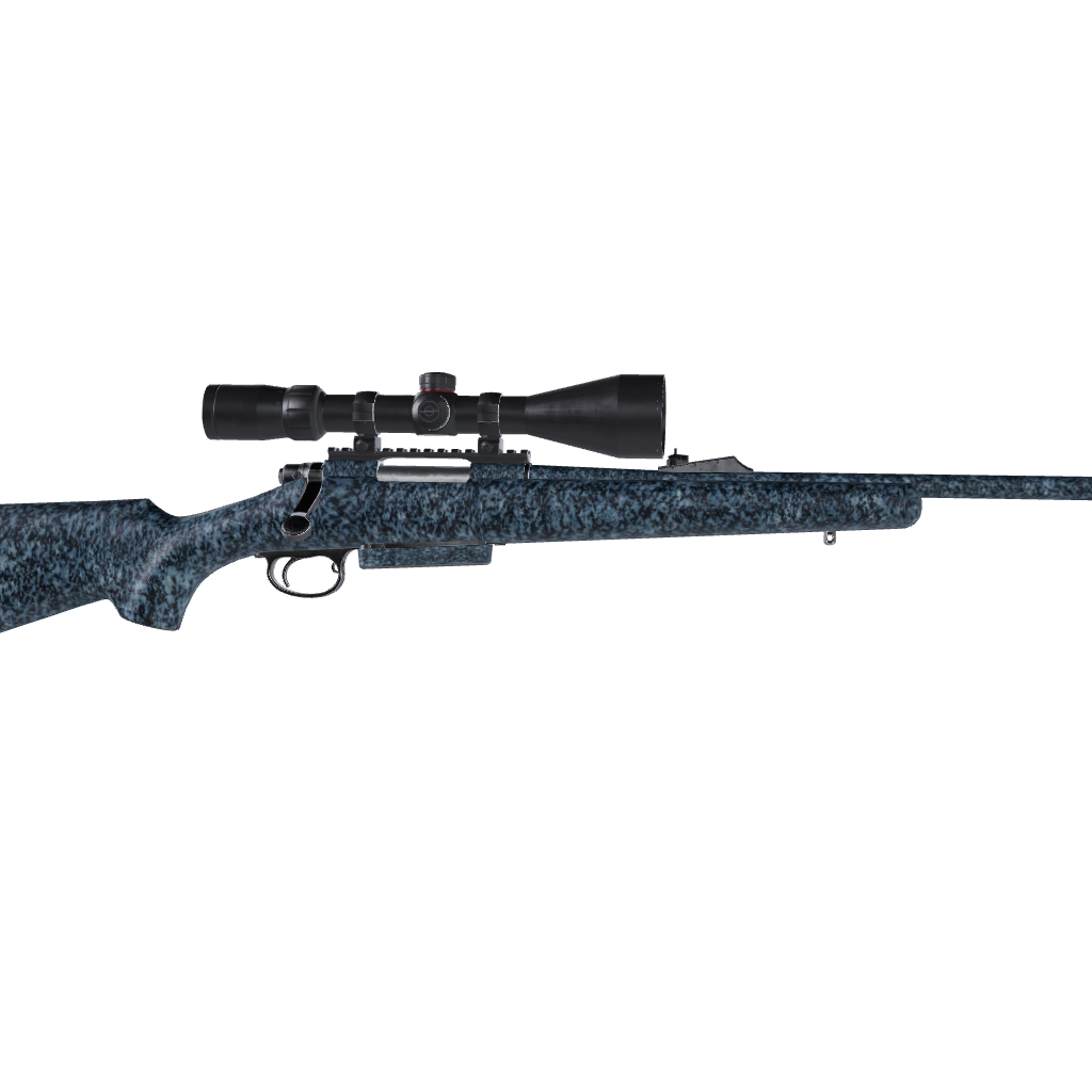 Rifle Stone Blue Pearl Granite Gun Skin Vinyl Wrap