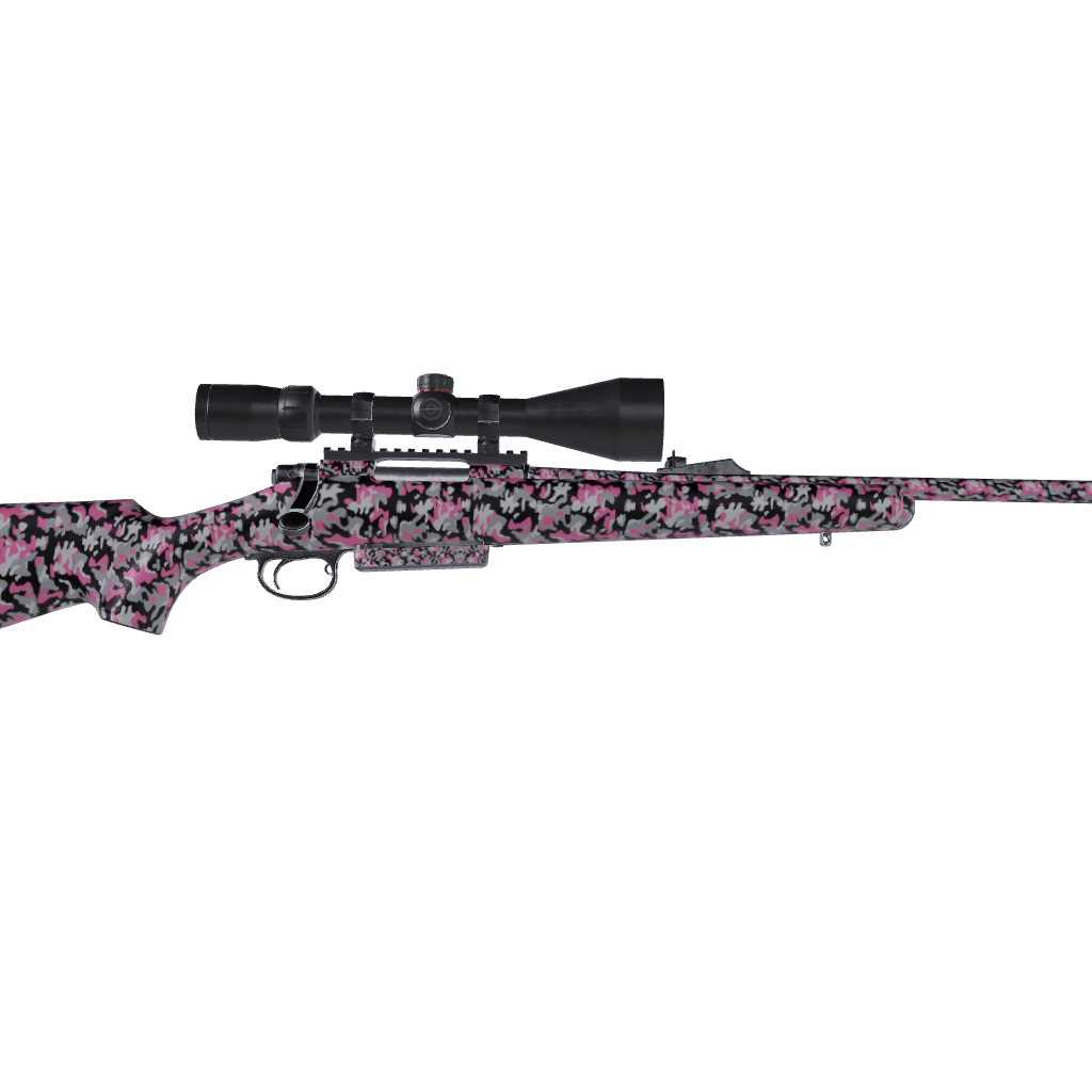 Rifle Classic Pink Tiger Camo Gun Skin Vinyl Wrap