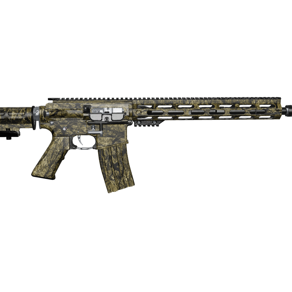 AR 15 Substrate Savannah Stalker Camo Gun Skin Vinyl Wrap Film