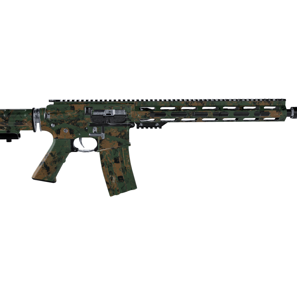 AR 15 Substrate Semper-Fi Camo Gun Skin Vinyl Wrap Film