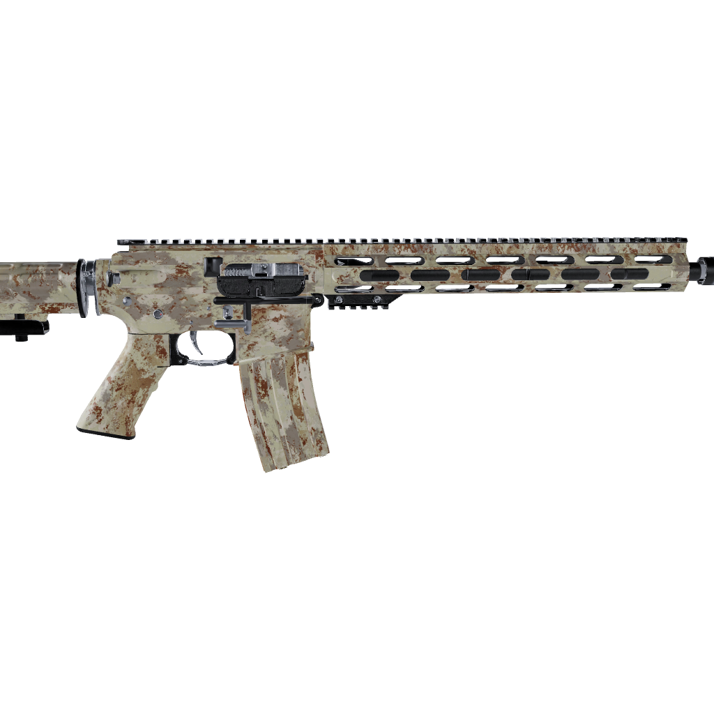 AR 15 Substrate Simpson-Desert Camo Gun Skin Vinyl Wrap Film