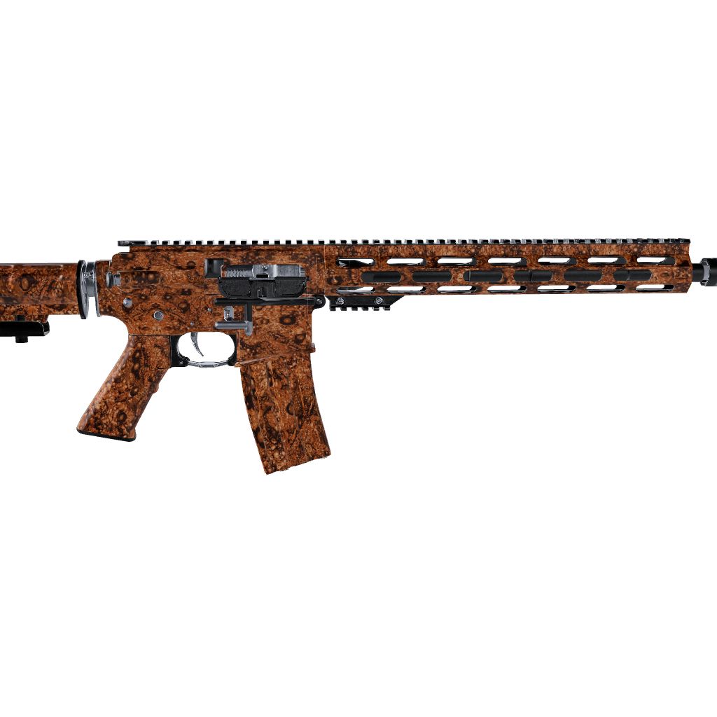 AR 15 Toadaflage Orange Camo Gun Skin Vinyl Wrap