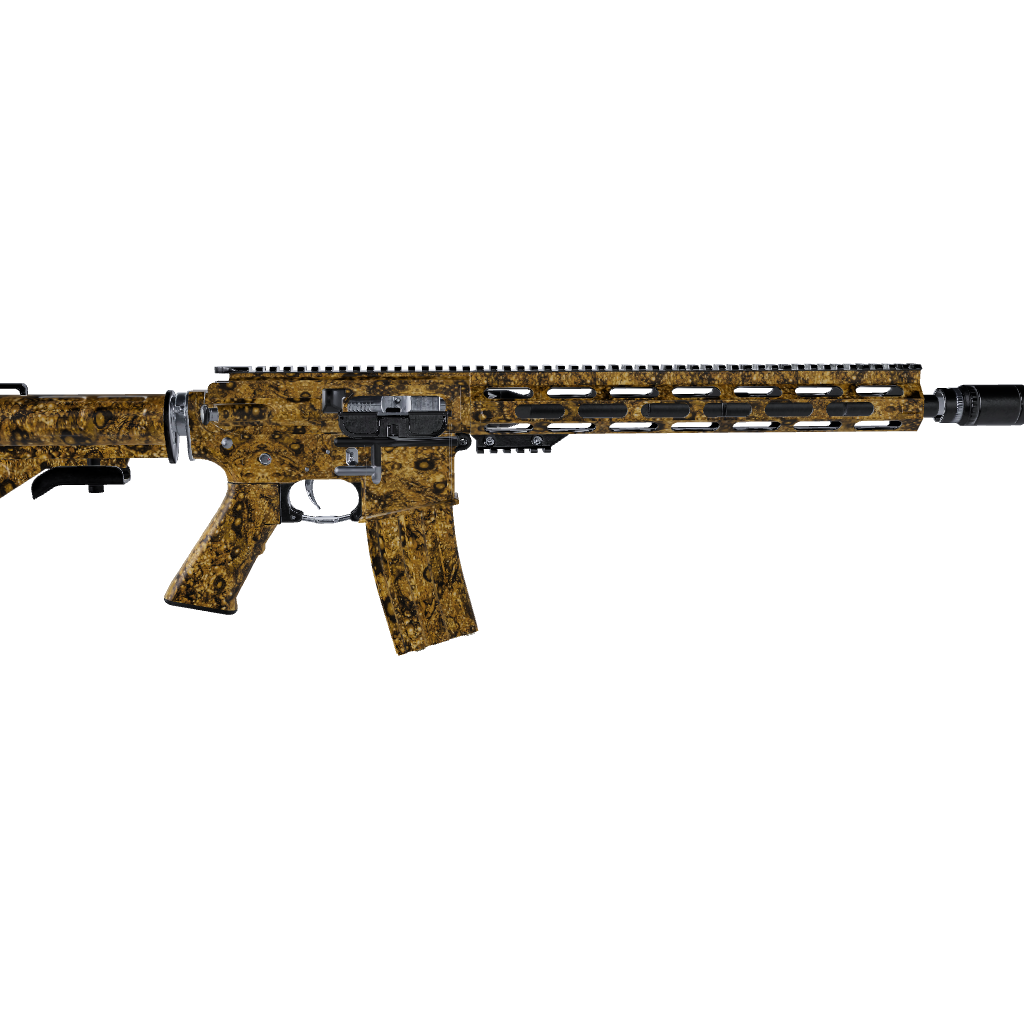 AR 15 Toadaflage Yellow Camo Gun Skin Vinyl Wrap