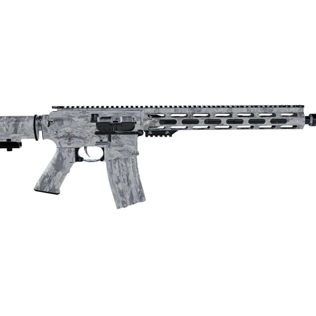 AR 15 Veil Stoke Whiteout Camo Gun Skin Vinyl Wrap