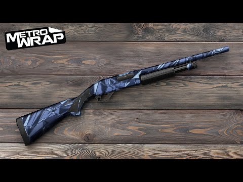 Shotgun Sharp Woodland Camo Gun Skin Vinyl Wrap