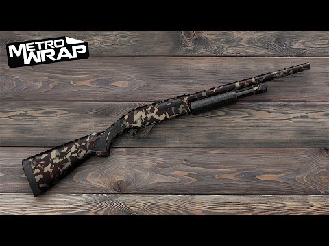 Shotgun Erratic Army Green Camo Gun Skin Vinyl Wrap