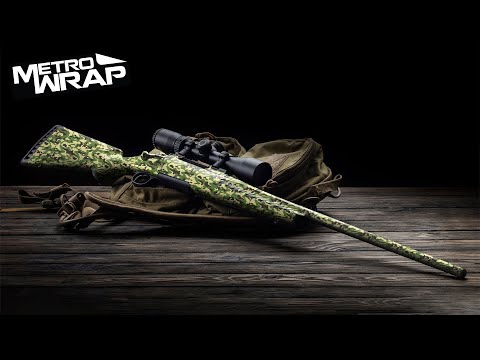 Rifle Classic Navy Camo Gun Skin Vinyl Wrap