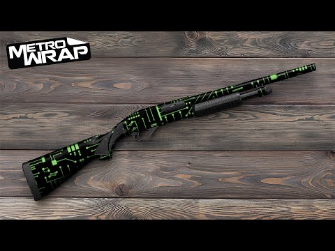 Shotgun Circuit Board Black Gun Skin Vinyl Wrap