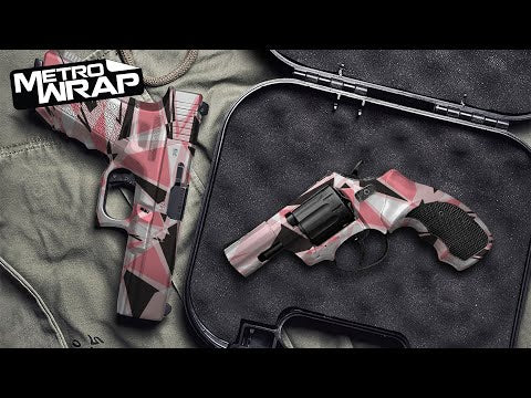 Pistol & Revolver Sharp Red Tiger Camo Gun Skin Vinyl Wrap