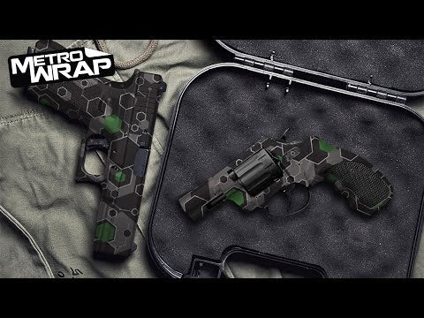 Pistol & Revolver Hex DNA Elite Black Gun Skin Vinyl Wrap