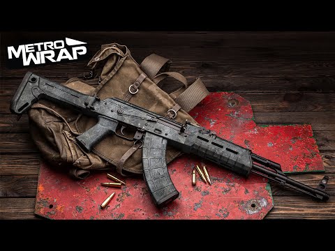 AK 47 Stone Typhoon Gray Granite Gun Skin Vinyl Wrap