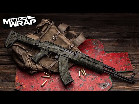 AK 47 Nature Pink Lifeless Woods Camo Gun Skin Vinyl Wrap