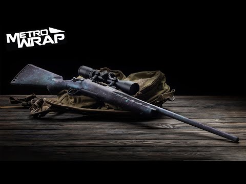 Rifle Galaxy Grey Gun Skin Vinyl Wrap