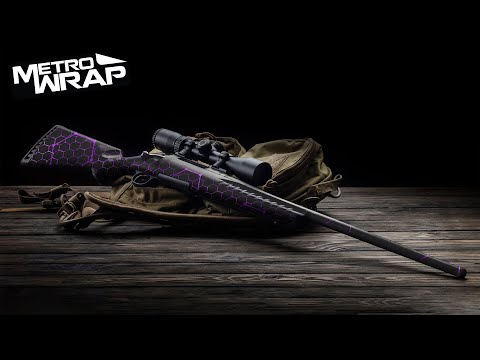 Rifle Vivid Hex Magenta Gun Skin Vinyl Wrap