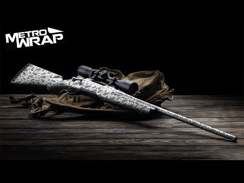 Rifle Bandana Black & White Gun Skin Vinyl Wrap